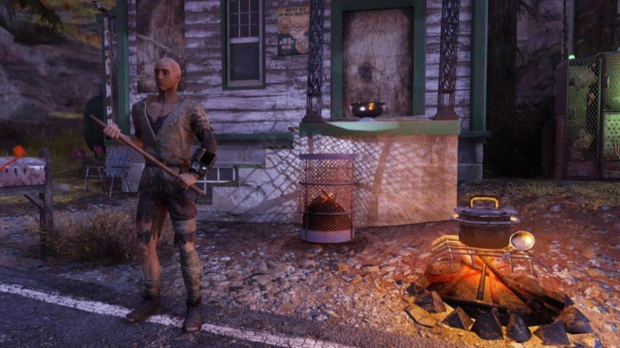 Игрок отыгрывает роль бомжа в Fallout 76