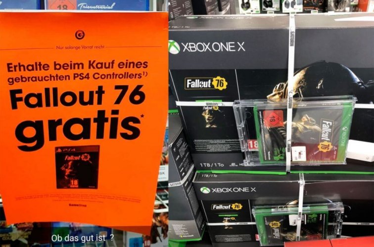 Магазины избавляются от излишков дисков с Fallout 76